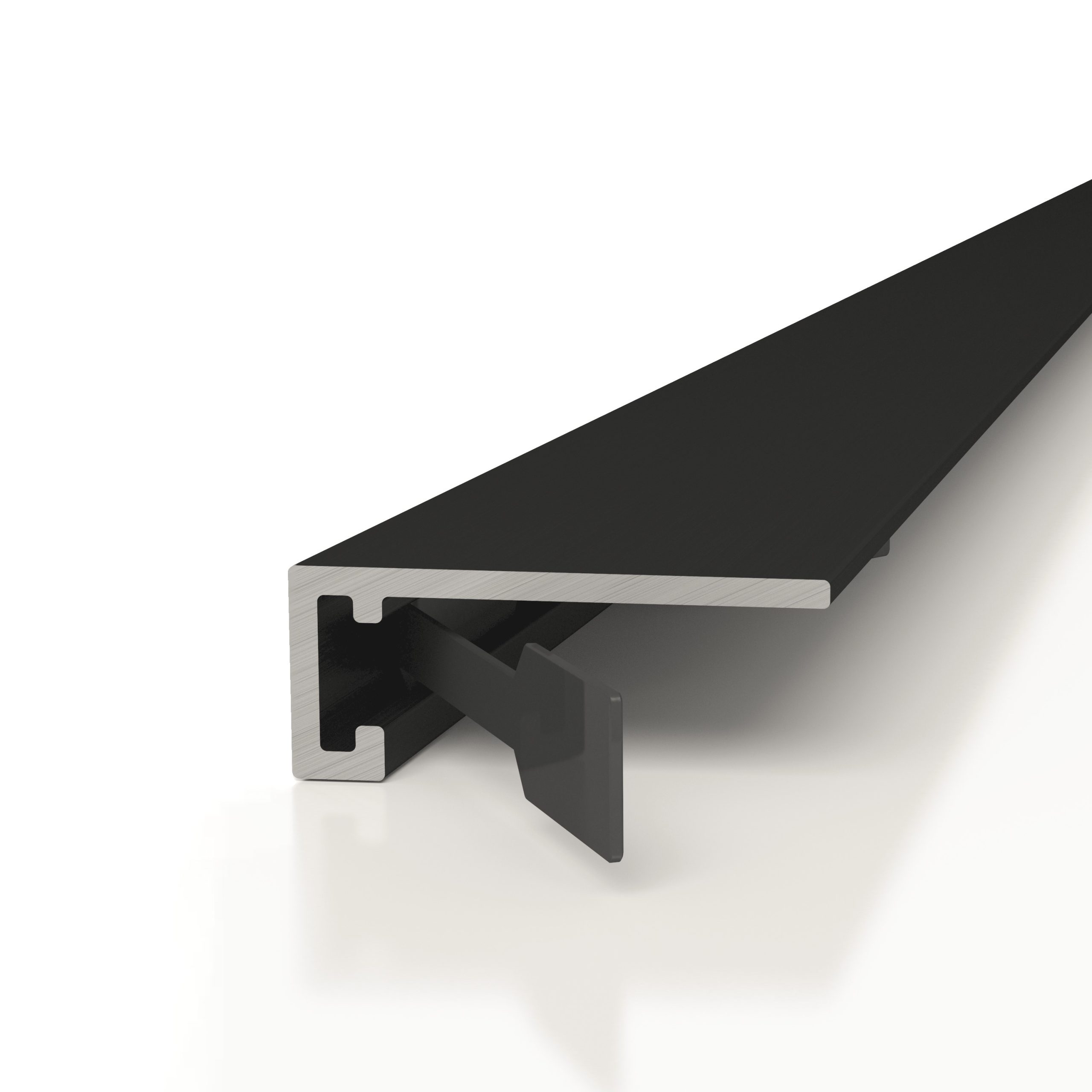 Микроплинтус алюминиевый Decaro M15A Black Черный 2000×6×15 Микроплинтус алюминиевый Decaro M15A Black Черный 2000×6×15